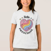 ハロープリスクール | 新学期保育園 トライブレンドＴシャツ (正面)