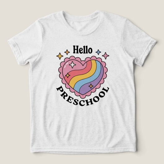 ハロープリスクール | 新学期保育園 トライブレンドＴシャツ (デザイン正面)