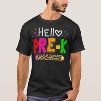 ハロープリック先生キッズ新学期先生Stu Tシャツ