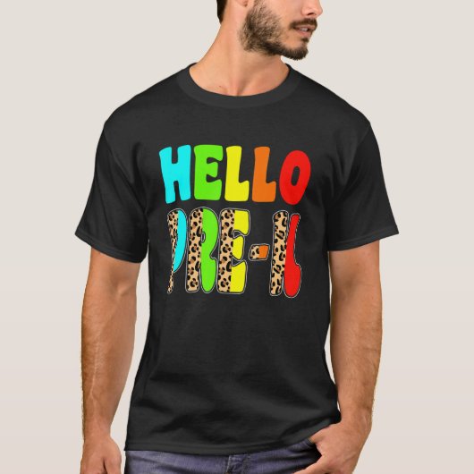 ハロープリKレオパード新学期初日 Tシャツ (正面)