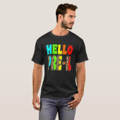 ハロープリKレオパード新学期初日 Tシャツ (正面フル)