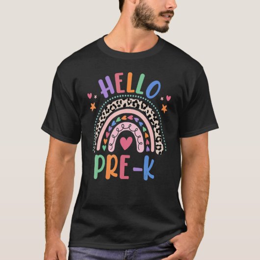 ハロープレKグレードヒョウBOHOレインボー1日目 Tシャツ (正面)