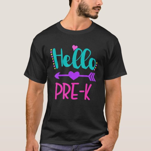 ハロープレKヒョウ鉛筆新学期 Tシャツ (正面)