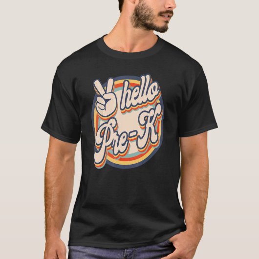 ハロープレK分隊の学校レトロ初日 Tシャツ (正面)