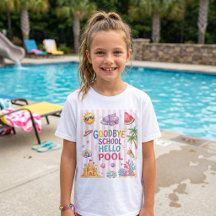 ハロープールパーティストライプTシャツ
