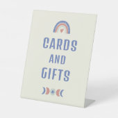 ハローベビーかわいいボホカードギフト赤ちゃんシャワー 台座サイン (正面)