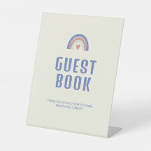 ハローベビーかわいいボホゲストブックベビーシャワー