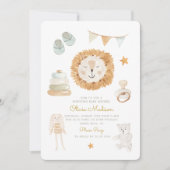 ハローベビーウォーターカラー服&トイベビーシャワー 招待状 (正面)