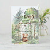 ハローベビーウッドランドベアーベビーシャワー 招待状 (スタンド正面)