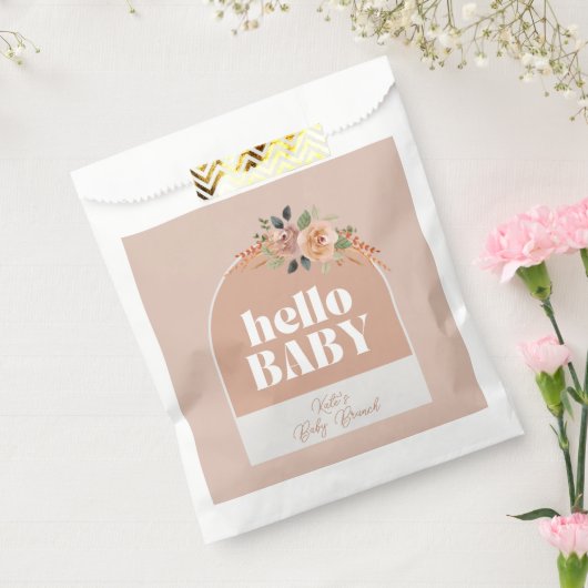 ハローベビーカスタマイズシャワー フェイバーバッグ (封をした状態)