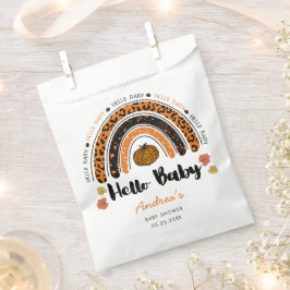 ハローベビーガールカボチャ赤ちゃんシャワー フェイバーバッグ