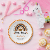 ハローベビーガールカボチャ赤ちゃんシャワー ペーパープレート (パーティー)