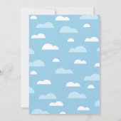 ハローベビーサンクラウドレインボーベビーシャワー招待状 招待状 (裏面)