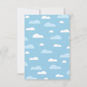 ハローベビーサンクラウドレインボー写真ありがとう サンキューカード (裏面)