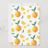 ハローベビーシトラスオレンジファームベビーシャワー サンキューカード (裏面)