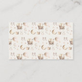 ハローベビーシャワーボホ服女おむつラッフル エンクロージャーカード (裏面)