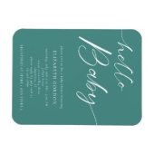 ハローベビーシャワーミニマリスト男女兼用ボホ マグネット (横)