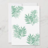 ハローベビーストークデリバリーガールベビーシャワー 招待状 (裏面)