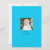 ハローベビータイポグラフィコラージュモダン 案内状 (裏面)