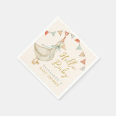 ハローベビーダックトイズベビーシャワー スタンダードカクテルナプキン (角)