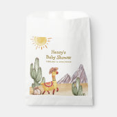 ハローベビーデザートサボスラマカウボーイベビーシャワー フェイバーバッグ (正面)