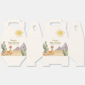 ハローベビーデザートサボスラマカウボーイベビーシャワー フェイバーボックス (見開き)