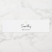 ハローベビーニュートラルミニマリストベビーシャワー ペットボトルラベル (シングルラベル)