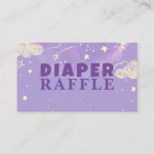 ハローベビーパープルドリームおむつラッフルベビーシャワー エンクロージャーカード (正面)