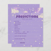 ハローベビーパープルドリーム予測ベイビーシャワー (正面/裏面)