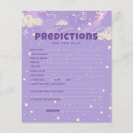 ハローベビーパープルドリーム予測ベイビーシャワー