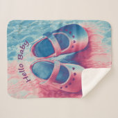 ハローベビーパ魅力的ステル シェルパブランケット (正面(横))