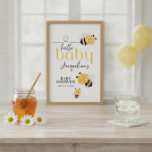 ハローベビービー：かわいい赤ちゃんシャワー ポスター