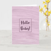 ハローベビーピンク カード (黄色い花)