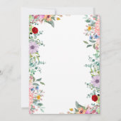 ハローベビーフローラベビーシャワー招待状 招待状 (裏面)