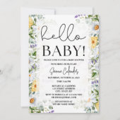 ハローベビーフローラベビーシャワー招待状 招待状 (正面)