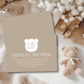 ハローベビーベアディスプレイシャワー エンクロージャーカード