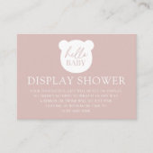 ハローベビーベアディスプレイシャワー エンクロージャーカード (正面)