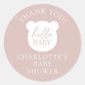 ハローベビーベアーサンキュー ラウンドシール (正面)