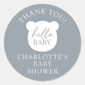 ハローベビーベアーサンキュー ラウンドシール (正面)