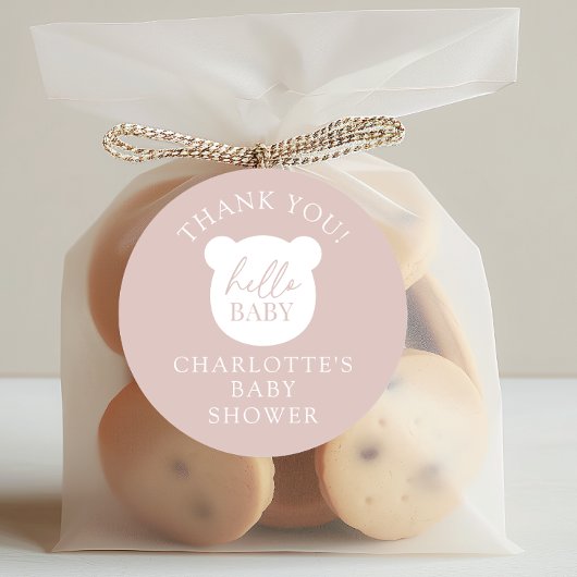 ハローベビーベアーサンキュー ラウンドシール