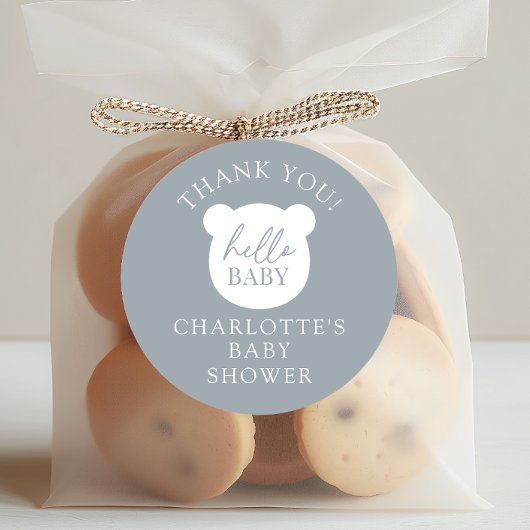 ハローベビーベアーサンキュー ラウンドシール