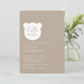 ハローベビーベアーベイビーシャワー 招待状 (スタンド正面)