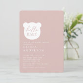 ハローベビーベアーベイビーシャワー 招待状 (スタンド正面)