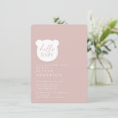 ハローベビーベアーベイビーシャワー 招待状 (スタンド正面)