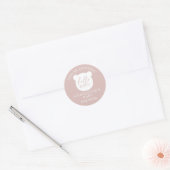 ハローベビーベア招待されました ラウンドシール (封筒)