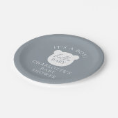 ハローベビーベア男の子 ペーパープレート (アングル)