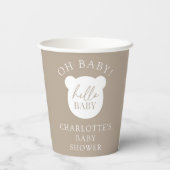 ハローベビーベア紙カップ 紙コップ (裏面)