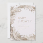 ハローベビーベビーシャワーパーティの招待状テンプレート 招待状 (正面)