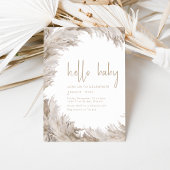 ハローベビーベビーシャワーパーティの招待状テンプレート 招待状