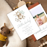 ハローベビーボホウォーター色ベビーシャワー 招待状<br><div class="desc">ハローベビーボホウォーター色ベビーシャワー招待状</div>